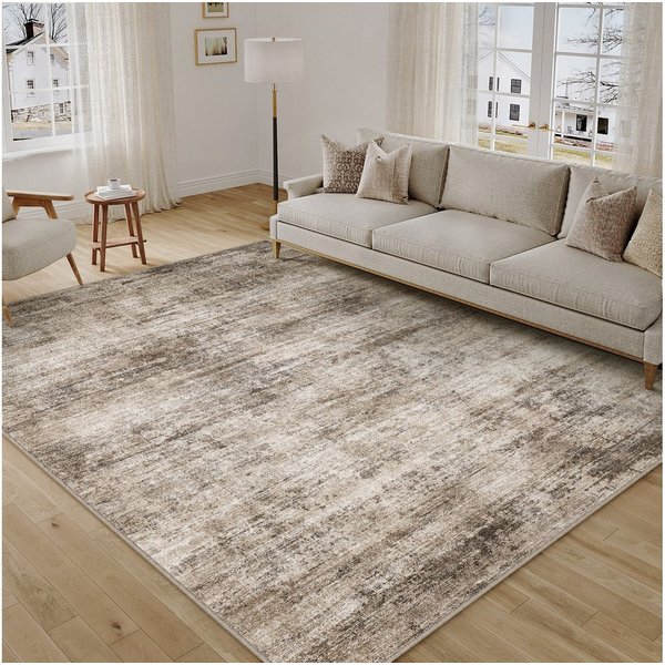 PURECOZY Teppich Kurzflor, modern abstrakt im Scandi-Look, rutschfest, weich, kuschelig, Rechteckig, Höhe: 5 mm, 160x230, 200x300, 300x400 cm, geeignet für vers