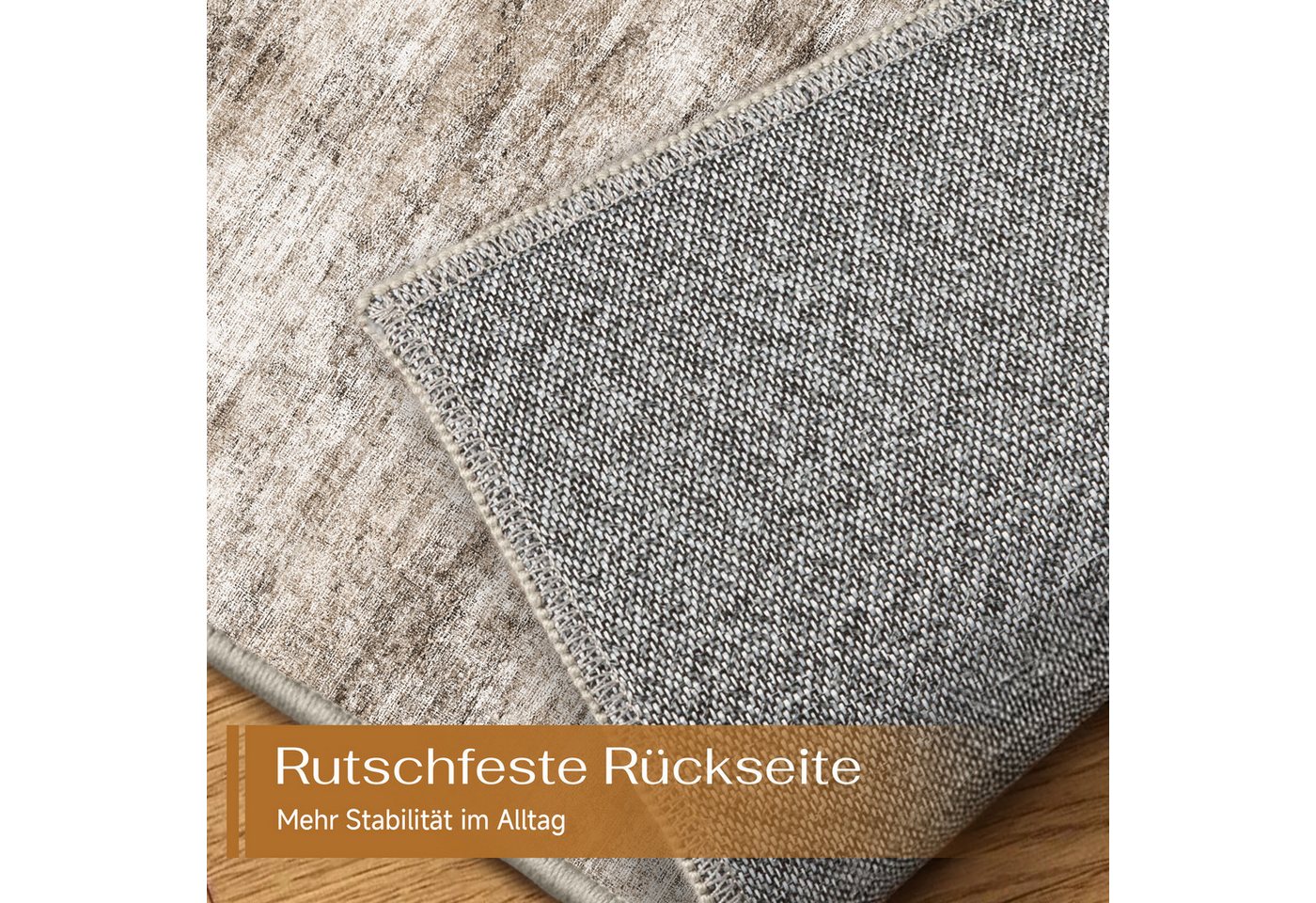 PURECOZY Teppich Kurzflor, modern abstrakt im Scandi-Look, rutschfest, weich, kuschelig, Rechteckig, Höhe: 5 mm, 160x230, 200x300, 300x400 cm, geeignet für vers – Bild 4 von 5