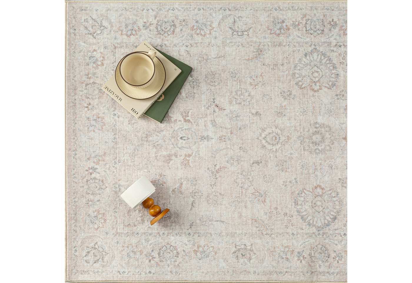 PURECOZY Teppich Kurzflor, weich & rutschfest, waschbar für Wohnzimmer und Schlafzimmer, Rechteckig, Höhe: 5 mm, Verfügbare Größen: 120x180, 160x230, 200x300, 3 – Bild 4 von 5