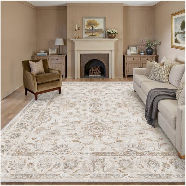 PURECOZY Teppich Kurzflor, weich & rutschfest, waschbar für Wohnzimmer und Schlafzimmer, Rechteckig, Höhe: 5 mm, Verfügbare Größen: 120x180, 160x230, 200x300, 3