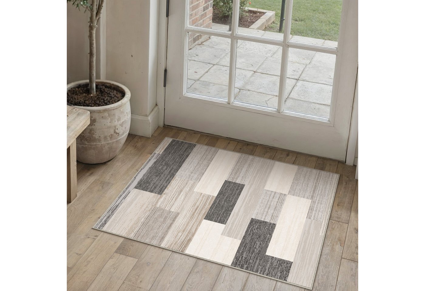 PURECOZY Teppich Kurzflor & Weich, Waschbar & Pflegeleicht, Modernes Design, Rechteckig, Höhe: 6.1 mm, geeignet für verschiedene Innenräume – Bild 2 von 5