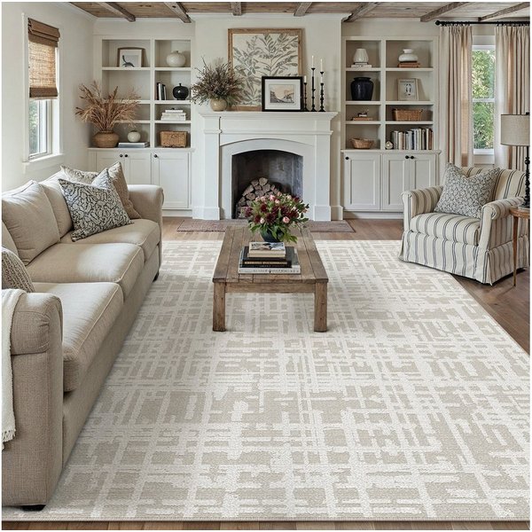 PURECOZY Teppich moderner Kurzflor Teppich, weich & kuschelig für diverse Innenräume, Rechteckig, Höhe: 5 mm, waschbar, rutschfest, 120x180, 160x230, 200x300, 3