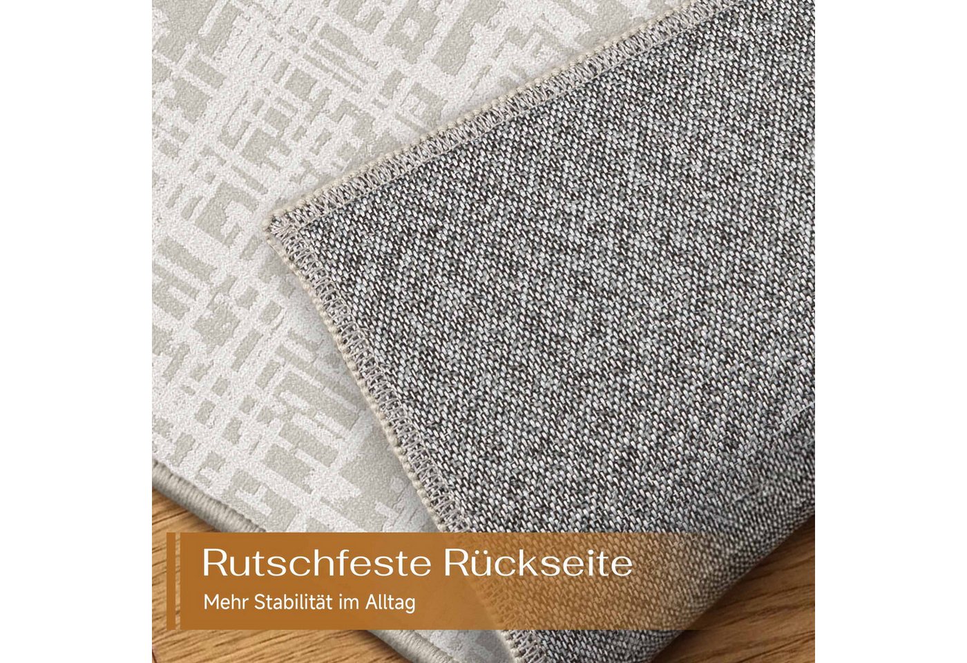 PURECOZY Teppich moderner Kurzflor Teppich, weich & kuschelig für diverse Innenräume, Rechteckig, Höhe: 5 mm, waschbar, rutschfest, 120x180, 160x230, 200x300, 3 – Bild 4 von 5