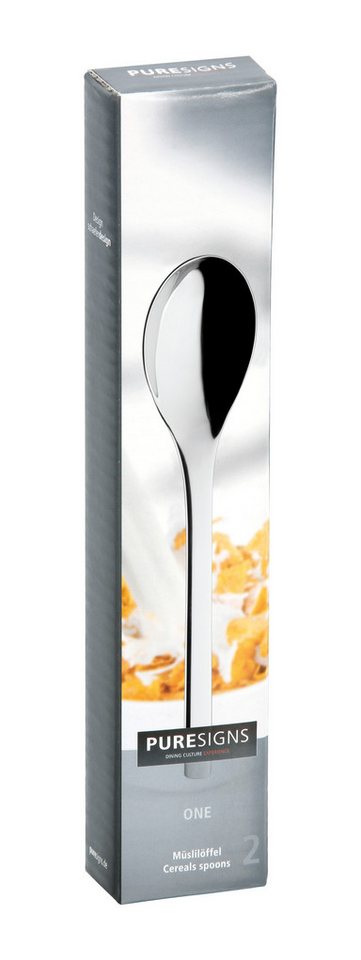 PURESIGNS Bestecklöffel Müslilöffel ONE Extra (2 Stück), Perfekte Größe für's Müsli – Bild 2 von 3