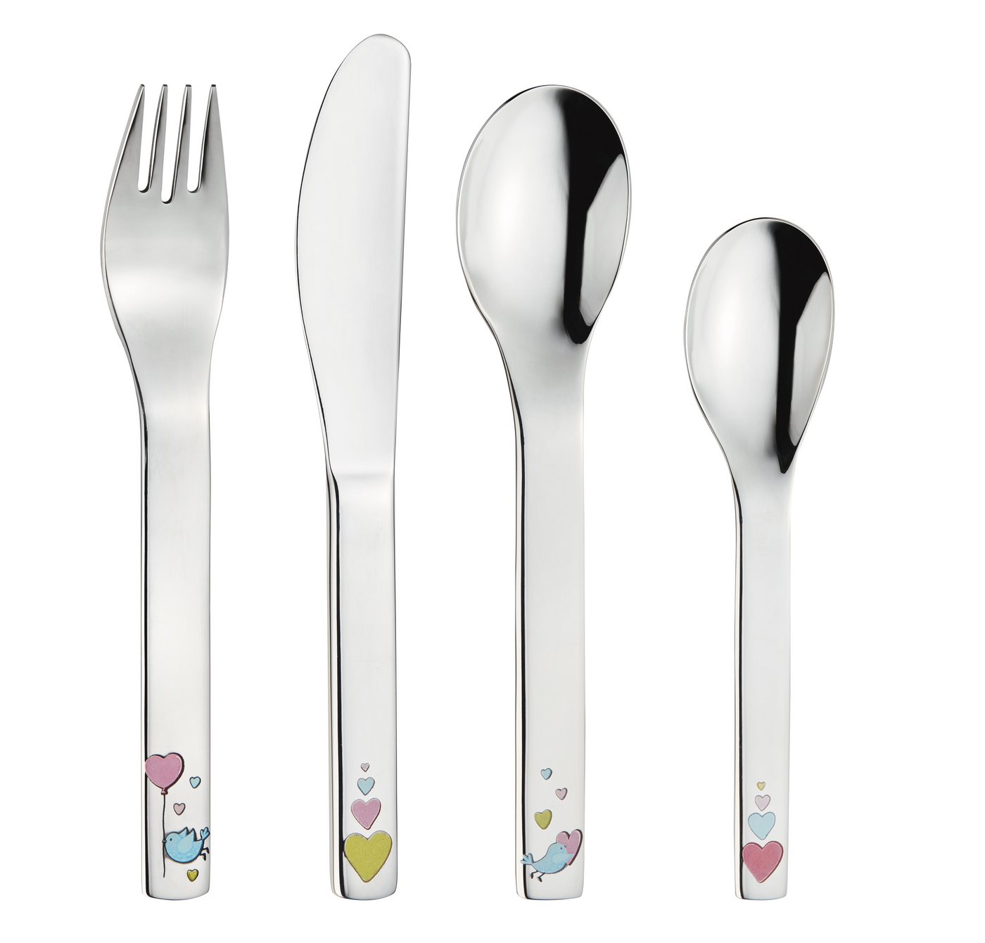 PURESIGNS Kindergeschirr-Set CORA (7-tlg), 1 Personen, Edelstahl 18/10, Porzellan, Plastikfreier Essgenuss für die Kleinen – Bild 4 von 4