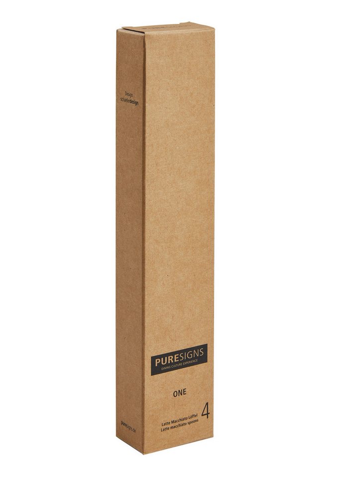 PURESIGNS Latte-Macchiato-Löffel ONE Extra (4 Stück) – Bild 5 von 5