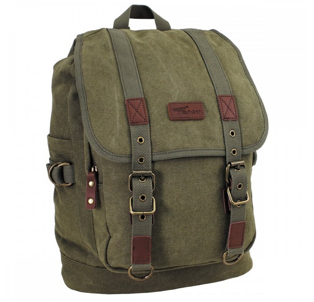 PureTrash Wanderrucksack Rucksack, Canvas, PT, oliv – Bild 2 von 3