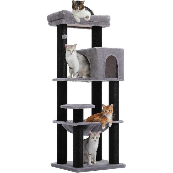 Purpurra Kratzbaum Extradick 8 cm Stamm, robuster Katzenturm, 147 cm, 55L x 45B x 147H cm