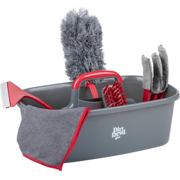 DIRT DEVIL Putzeimer Dirt Devil Reinigungsset 6-teilig – All-in-One Caddy