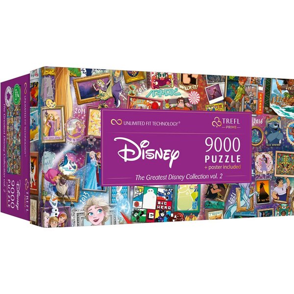Trefl Puzzle Trefl, The Greatest Disney Collection Vol. 2, 9000 Teile Puzzle, 9000 Puzzleteile