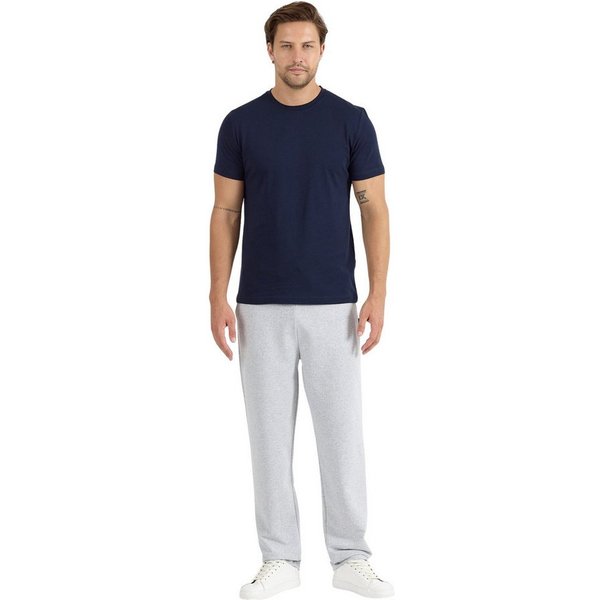 COMEOR Pyjama COMEOR Herren Pyjama Set 2-teilig – Kurzarm T-Shirt & lange Hose mit elastischem Bund, 2-teiliges Set, mit Seitentaschen