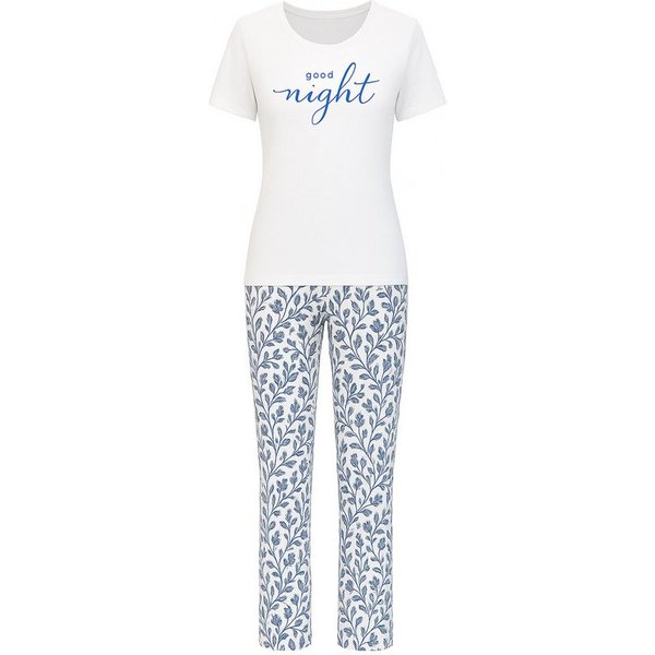 Era&Me Pyjama Era & Me Damen Pyjama Set, 2-tlg (2 tlg., Schlafanzughose + Schlafshirt) Reine Baumwolle