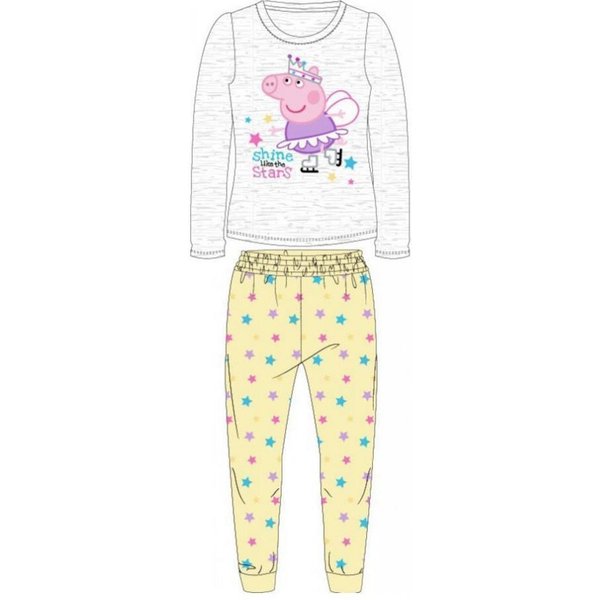 Peppa Pig Pyjama Pyjama für Mädchen Peppa Pig, "shine like the Stars", Gr. 92-116 (Set, 2 tlg., Oberteil, Hose)