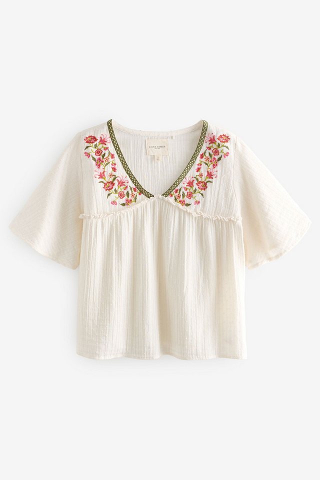 LAURA ASHLEY Pyjama Laura Ashley Schlafanzug aus Dobby-Baumwollgewebe (2 tlg) – Bild 3 von 5