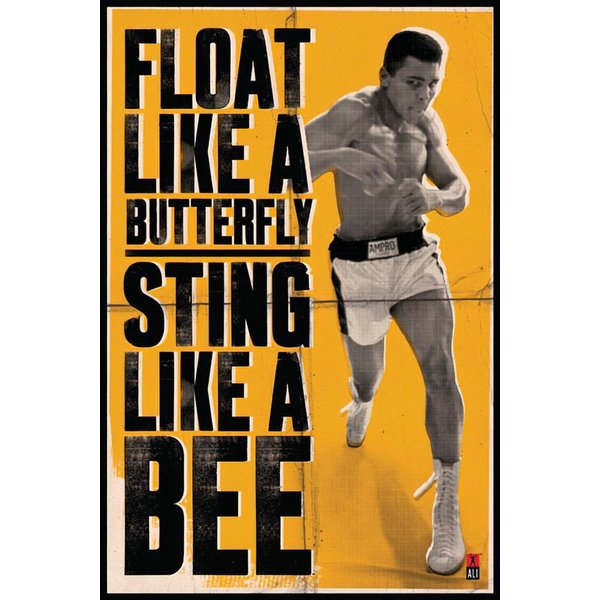 PYRAMID Poster Muhammad Ali Float and Sting Poster 61 x 91,5 cm