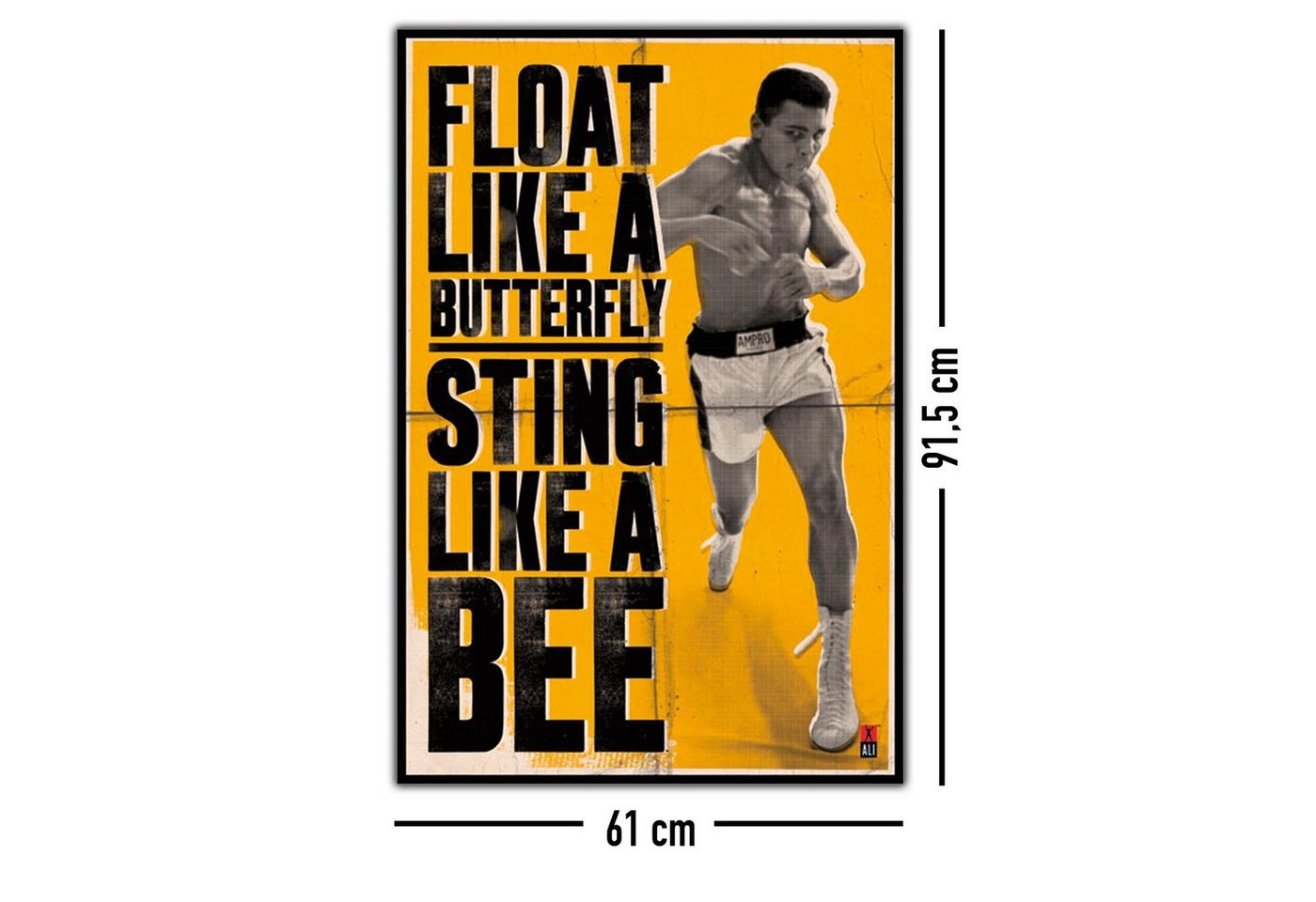 PYRAMID Poster Muhammad Ali Float and Sting Poster 61 x 91,5 cm – Bild 4 von 4