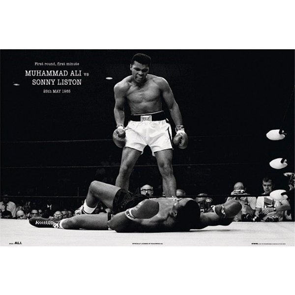 PYRAMID Poster Muhammad Ali vs. Sonny Liston Poster 91,5 x 61 cm