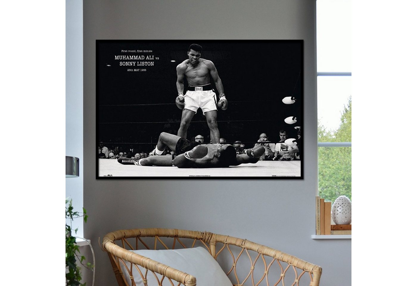 PYRAMID Poster Muhammad Ali vs. Sonny Liston Poster 91,5 x 61 cm – Bild 2 von 5