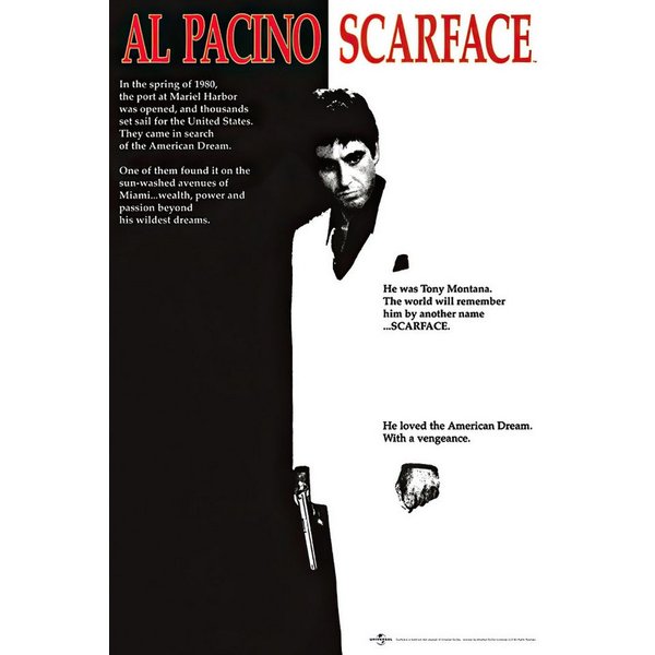PYRAMID Poster Scarface Cover Poster 61 x 91,5 cm