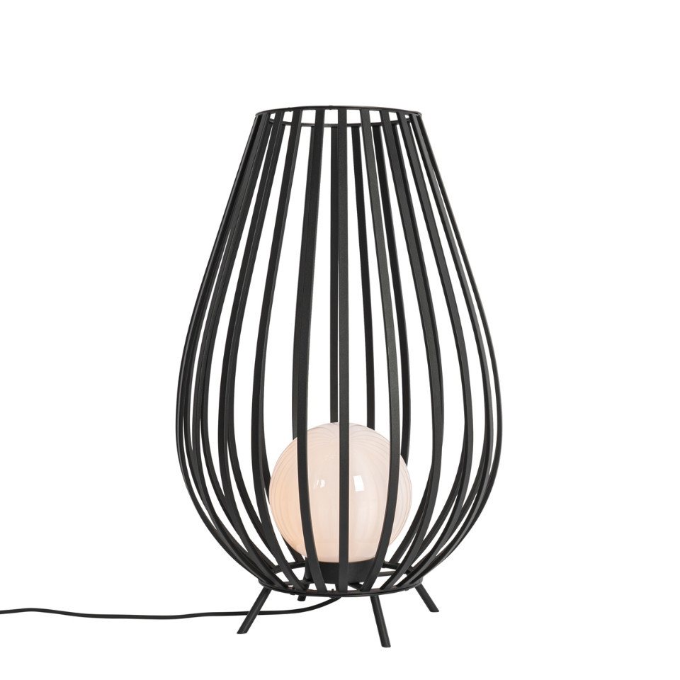Qazqa Außen-Stehlampe Angela, Smarte Leuchte, ohne Leuchtmittel, Warmweiß, QAZQA Außen Boden leuchte, e27, Schwarz, Stahl, Design – Bild 4 von 5