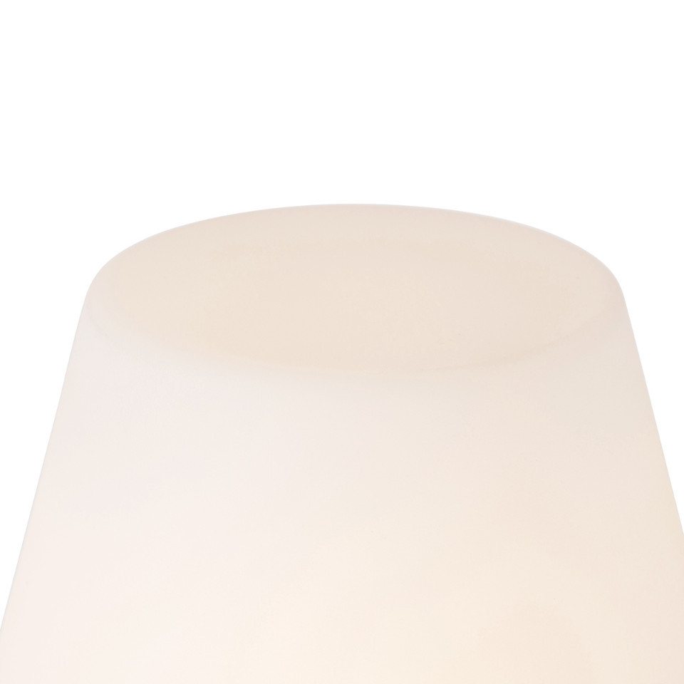 Qazqa Außen-Stehlampe Katrijn, ohne Leuchtmittel, Kaltweiß, QAZQA Außen Boden leuchte, e27, Weiß, Kunststoff, Modern – Bild 2 von 5