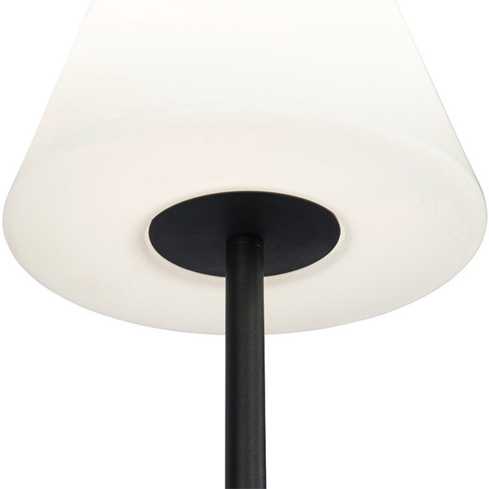 Qazqa Außen-Stehlampe Virginia, ohne Leuchtmittel, Warmweiß, QAZQA Außen Boden leuchte, e27, Schwarz, Stahl, Design – Bild 3 von 5