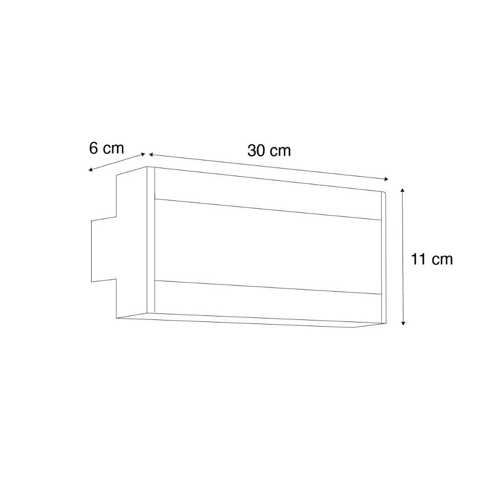 Qazqa Außen-Wandleuchte Vanya, LED fest integriert, Extra-Warmweiß, QAZQA Außen Wand leuchte, integrated, Schwarz, Stahl, Modern – Bild 2 von 5