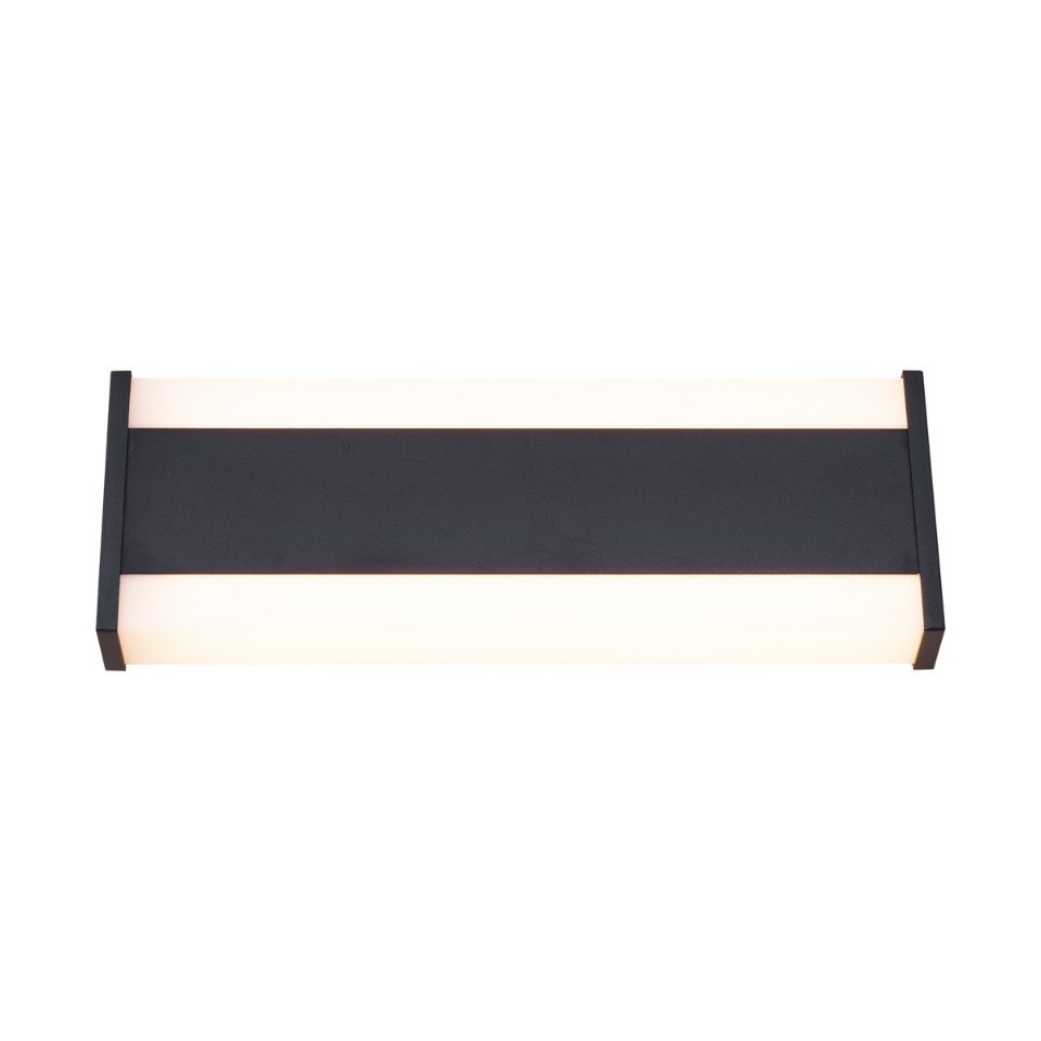Qazqa Außen-Wandleuchte Vanya, LED fest integriert, Extra-Warmweiß, QAZQA Außen Wand leuchte, integrated, Schwarz, Stahl, Modern – Bild 5 von 5