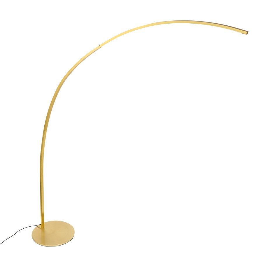Qazqa Bogenlampe Arlow, Dimmbar, LED fest integriert, Extra-Warmweiß, QAZQA Bogen lampe, integrated, Gold, Metall, Modern – Bild 5 von 5
