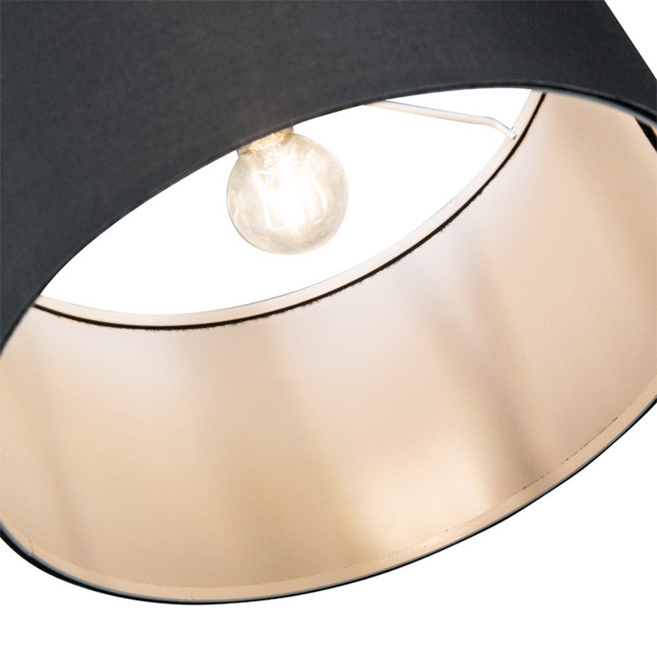 Qazqa Bogenlampe Vinossa, ohne Leuchtmittel, Warmweiß, QAZQA Bogen lampe, e27, Schwarz, Stahl, Modern – Bild 3 von 5