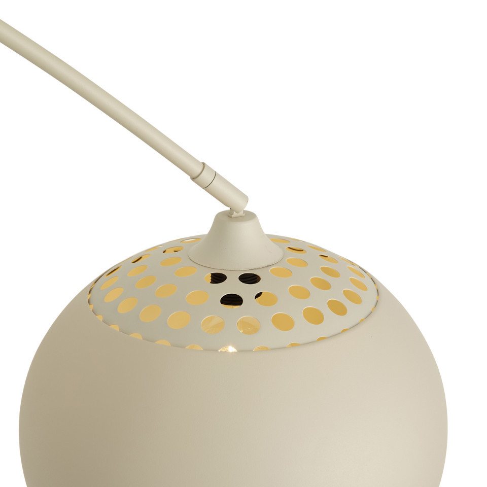 Qazqa Bogenlampe Xxl, ohne Leuchtmittel, Warmweiß, QAZQA Bogen lampe, e27, Beige, Metall, Modern – Bild 3 von 5