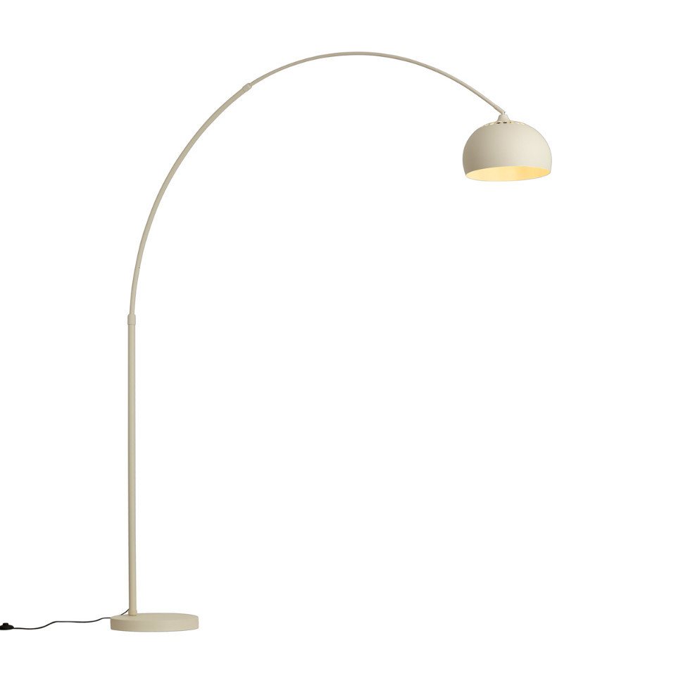 Qazqa Bogenlampe Xxl, ohne Leuchtmittel, Warmweiß, QAZQA Bogen lampe, e27, Beige, Metall, Modern – Bild 4 von 5