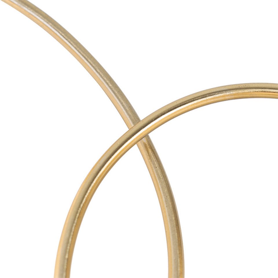 Qazqa Deckenleuchte Athens-opal, ohne Leuchtmittel, Warmweiß, QAZQA Deckenleuchte, g9, gold, Stahl, Modern – Bild 5 von 5