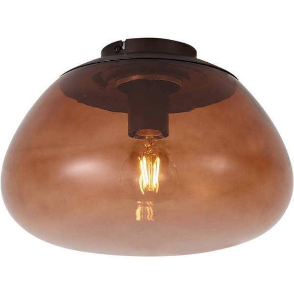 Qazqa Deckenleuchte Giselle, ohne Leuchtmittel, Warmweiß, QAZQA Deckenleuchte, e27, Braun, Stahl, Retro
