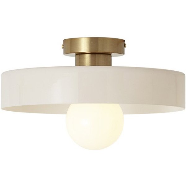 Qazqa Deckenleuchte Jina, ohne Leuchtmittel, Neutralweiß, QAZQA Deckenleuchte, e27, Beige, Glas, Retro