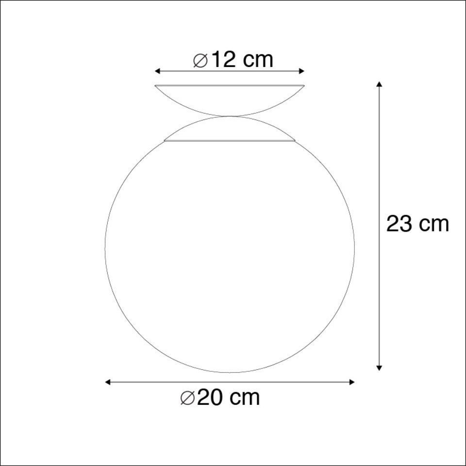 Qazqa Deckenleuchte Pallon, ohne Leuchtmittel, Warmweiß, QAZQA Deckenleuchte, e27, Rosa, Glas, Art Deco – Bild 2 von 5