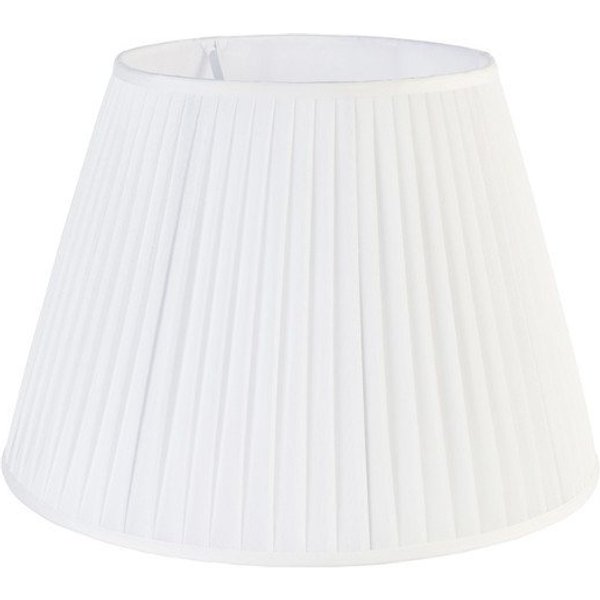 Qazqa Lampenschirm Plisse, QAZQA Lampenschirm, Crème, Textil, Retro