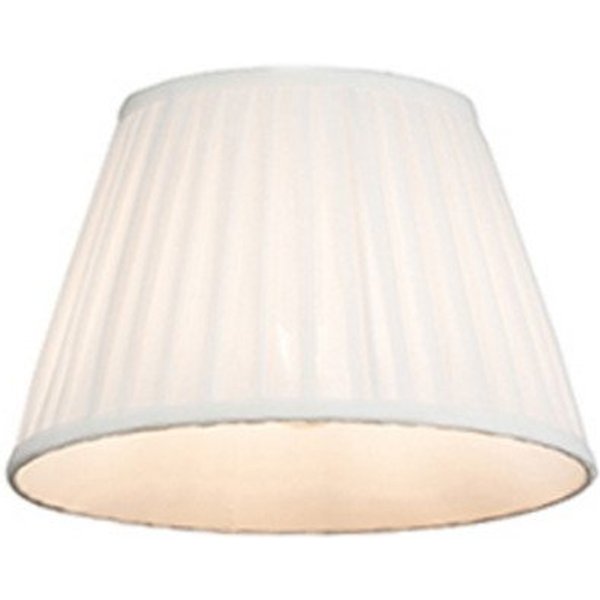 Qazqa Lampenschirm Plisse, QAZQA Lampenschirm, Crème, Textil, Retro