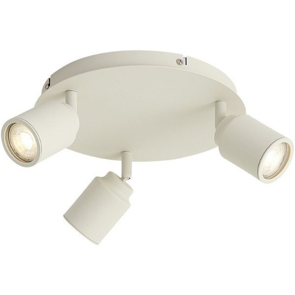 Qazqa LED Aufbaustrahler Ducha, ohne Leuchtmittel, Kaltweiß, QAZQA Aufbau spot, gu10, Beige, Metall, Modern