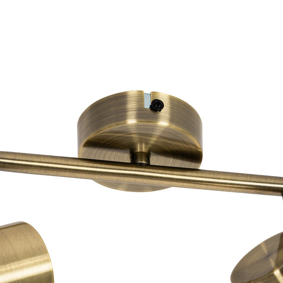 Qazqa LED Aufbaustrahler Jeana, ohne Leuchtmittel, Warmweiß, QAZQA Aufbau spot, gu10, Bronze, Stahl, Modern – Bild 2 von 5