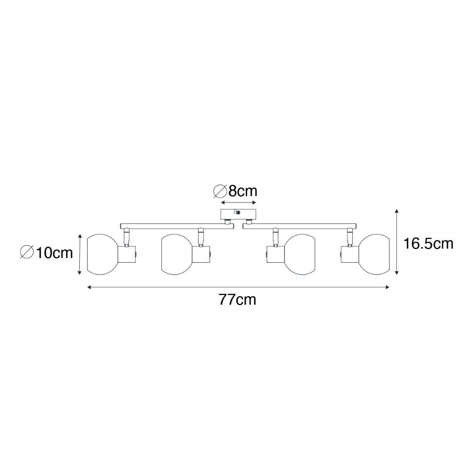 Qazqa LED Aufbaustrahler Vidro, ohne Leuchtmittel, Warmweiß, QAZQA Aufbau spot, e14, Rosa, Stahl, Art Deco – Bild 3 von 5