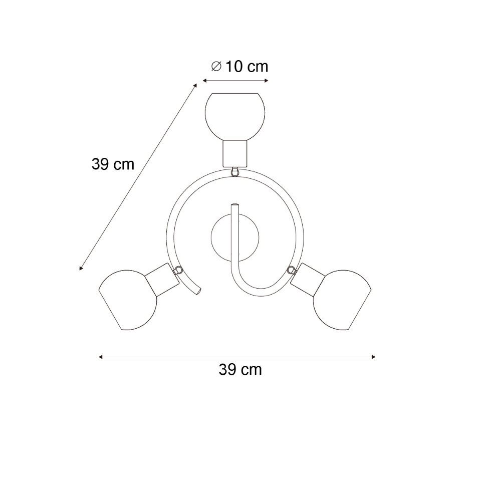 Qazqa LED Aufbaustrahler Vidro, ohne Leuchtmittel, Warmweiß, QAZQA Aufbau spot, e14, Schwarz, Glas, Art Deco – Bild 3 von 5