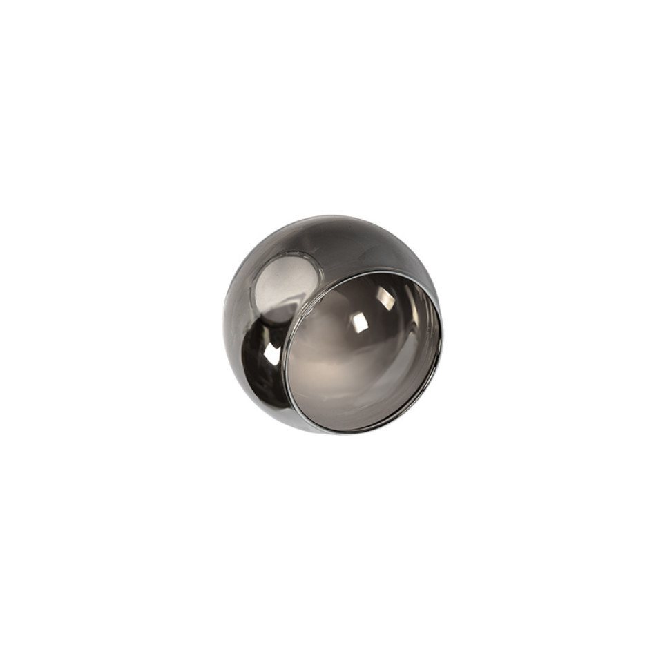 Qazqa LED Aufbaustrahler Vidro, ohne Leuchtmittel, Warmweiß, QAZQA Aufbau spot, e14, Schwarz, Glas, Art Deco – Bild 5 von 5
