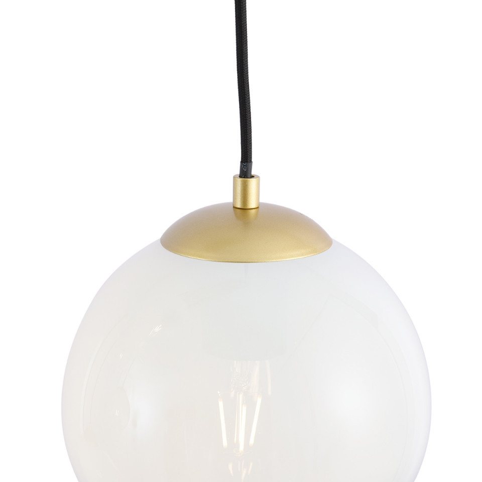 Qazqa Pendelleuchte Misty, ohne Leuchtmittel, Warmweiß, QAZQA Hängeleuchte, e27, Gold, Stahl, Modern – Bild 3 von 5