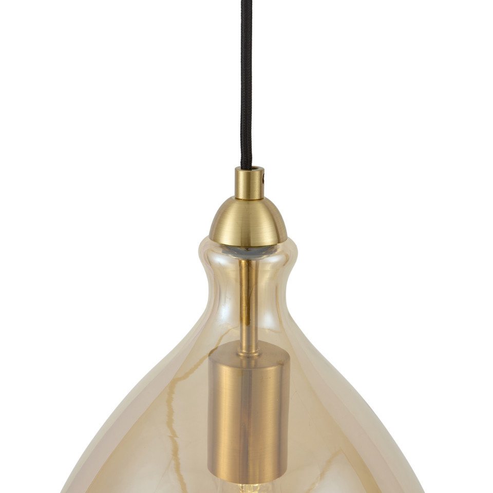Qazqa Pendelleuchte Traditional, ohne Leuchtmittel, Warmweiß, QAZQA Hängeleuchte, e27, Gold, Metall, Modern – Bild 3 von 5