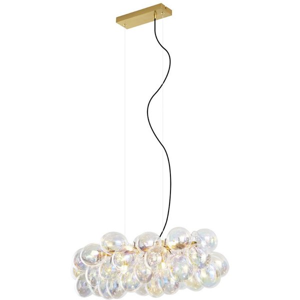 Qazqa Pendelleuchte Uvas, ohne Leuchtmittel, Warmweiß, QAZQA Hängeleuchte, g9, Bunt, Stahl, Design