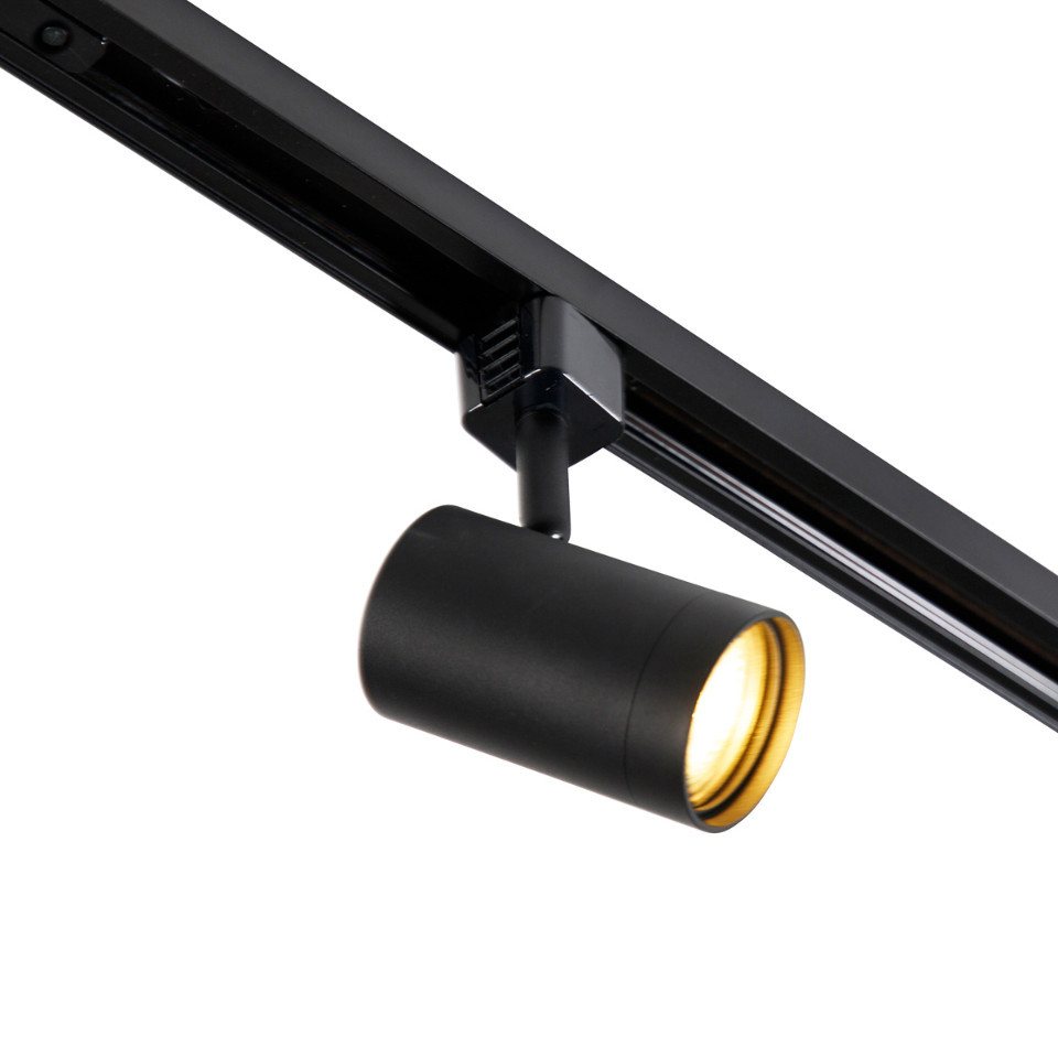 Qazqa Schienensystem-Sets Iconic jeana, ohne Leuchtmittel, Warmweiß, QAZQA Schienen leuchte, gu10, Schwarz, Aluminium, Modern – Bild 3 von 5