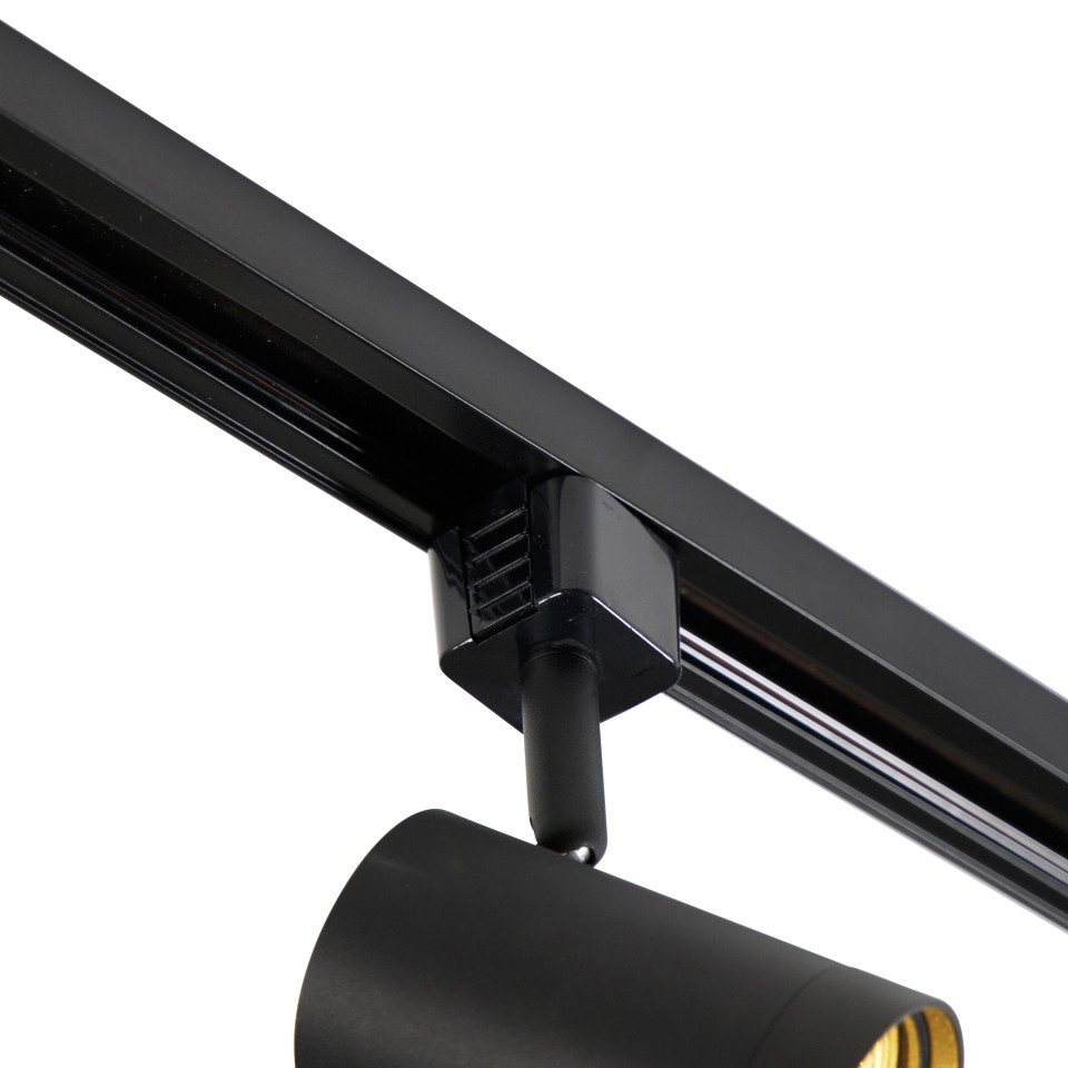 Qazqa Schienensystem-Sets Iconic jeana, ohne Leuchtmittel, Warmweiß, QAZQA Schienen leuchte, gu10, Schwarz, Aluminium, Modern – Bild 5 von 5