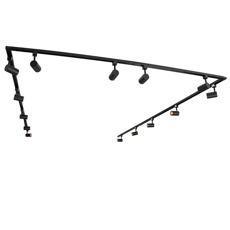 Qazqa Schienensystem-Sets Iconic jeana, ohne Leuchtmittel, Warmweiß, QAZQA Schienen leuchte, gu10, Schwarz, Stahl, Modern – Bild 5 von 5