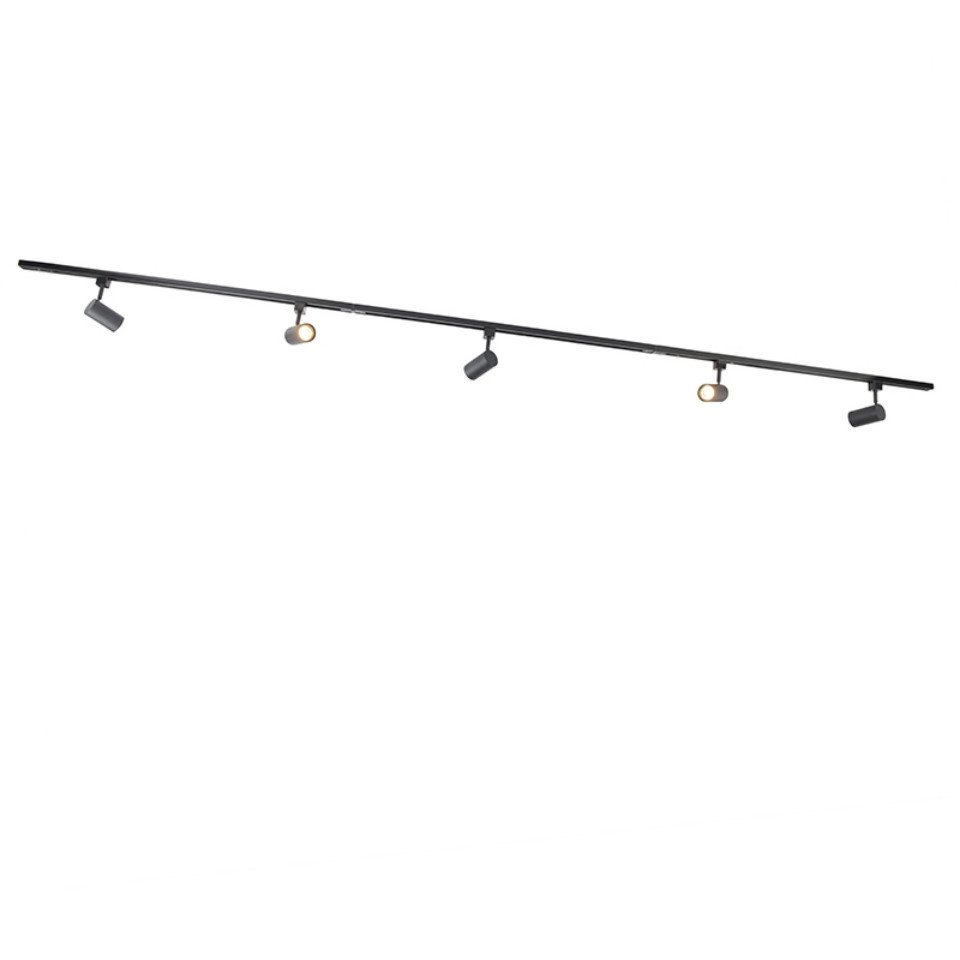 Qazqa Schienensystem-Sets Iconic jeana, ohne Leuchtmittel, Warmweiß, QAZQA Schienen leuchte, gu10, Schwarz, Stahl, Modern – Bild 3 von 5
